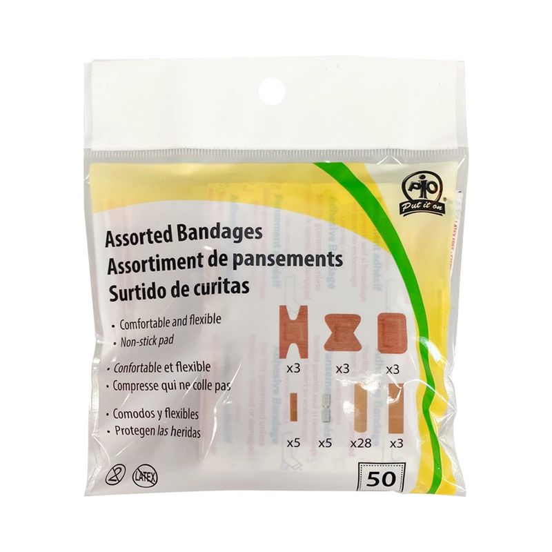 Put It On Assorted Bandages - 50/Bag