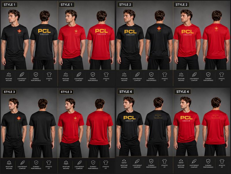 PCL Men's Soccer Performance T-Shirt