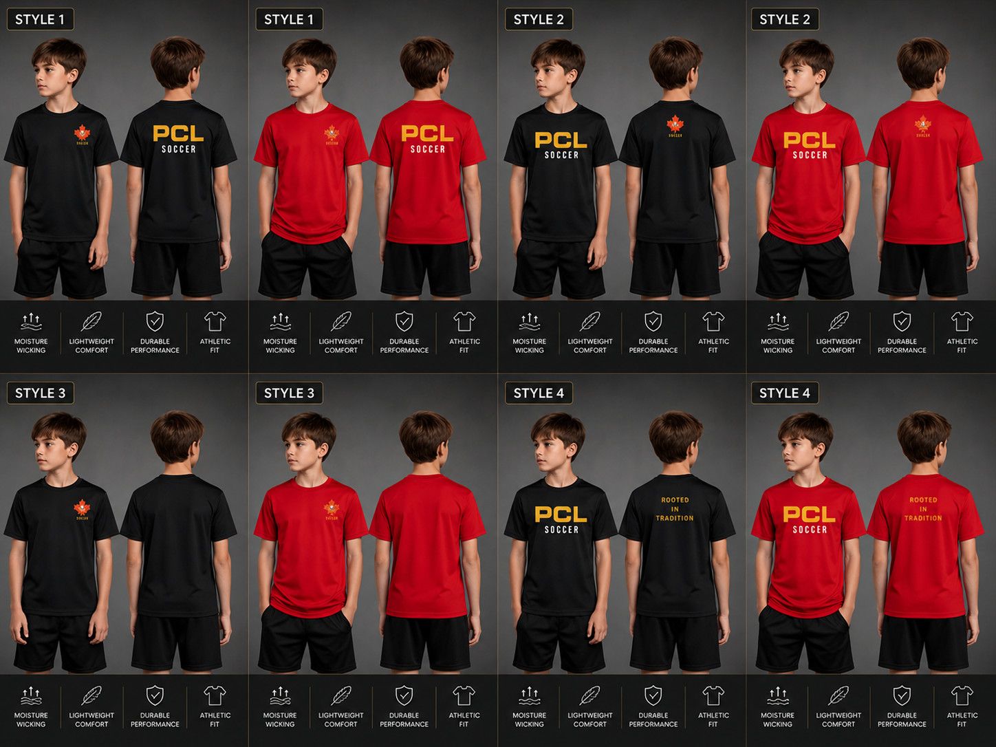 PCL Youth Soccer Performance T-Shirt