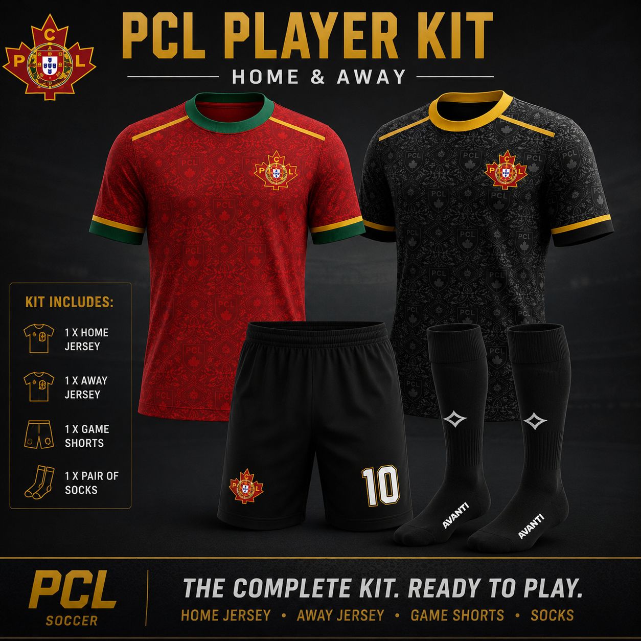PCL Player Kit - Home &amp; Away
