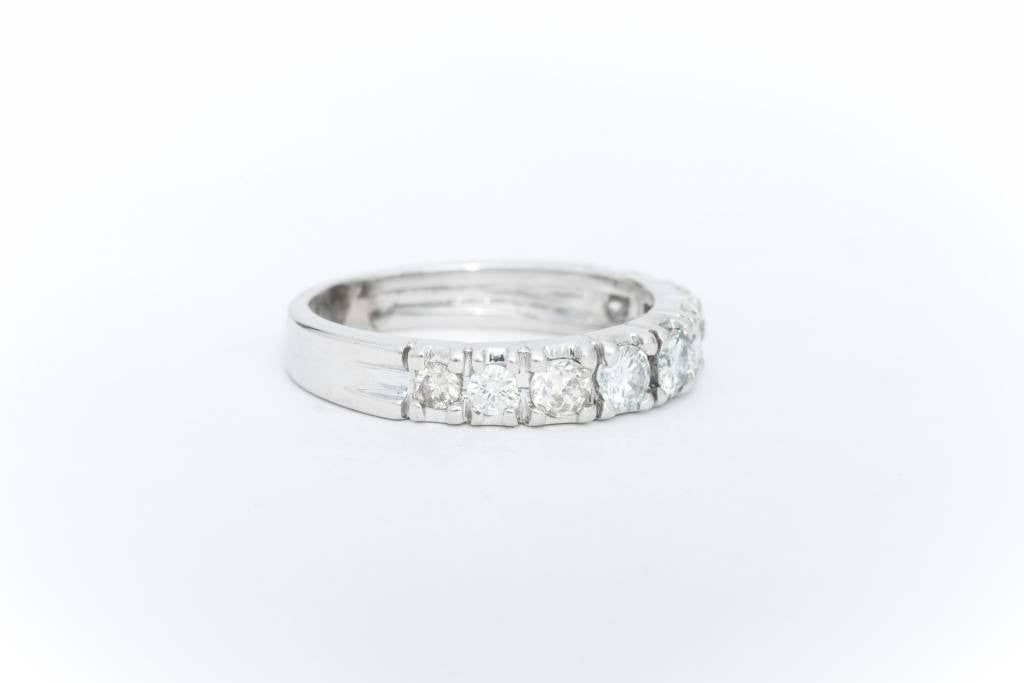 Diamond Eternity Band White Gold 14k
