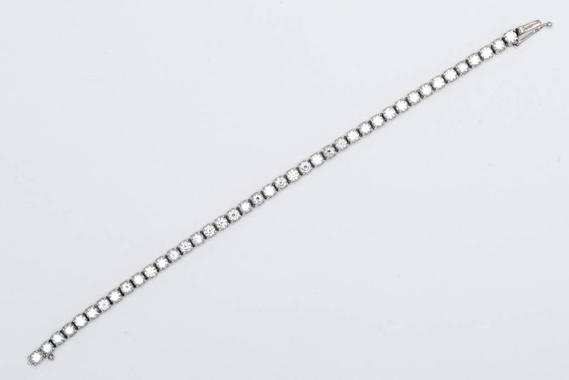 Ladies Diamond Tennis Bracelet 14k