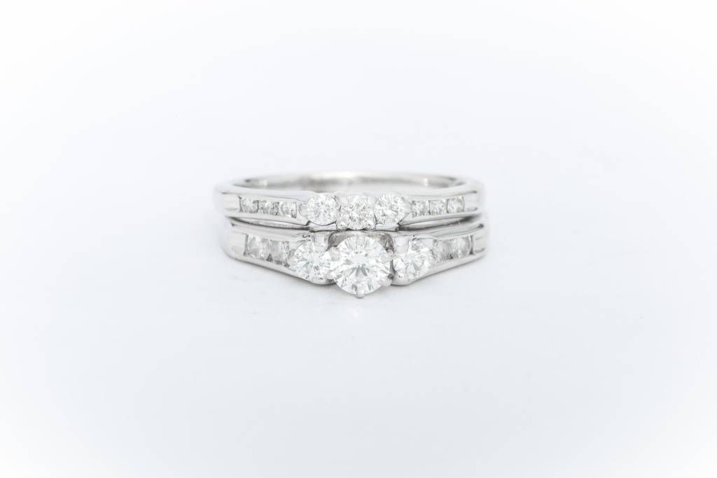 Ladies 3 Diamond Wedding Set 