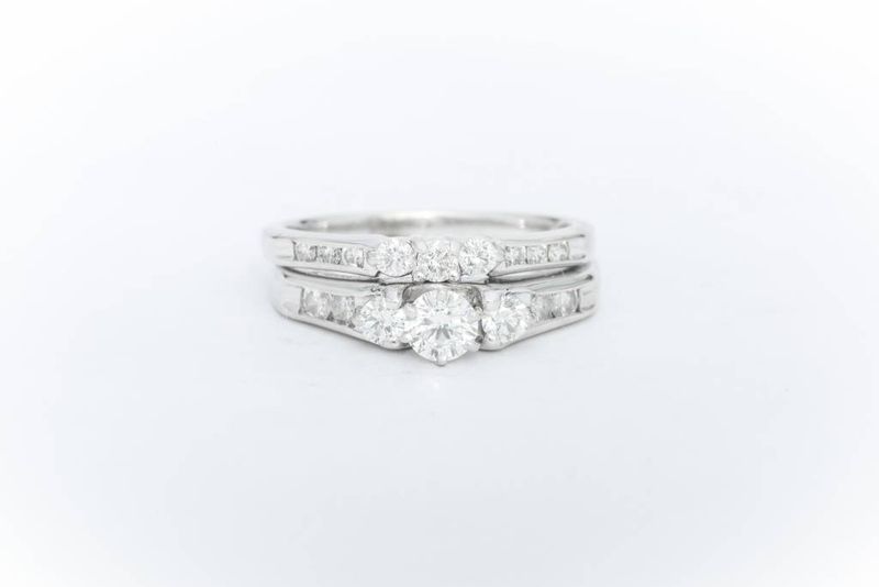 Ladies 3 Diamond Wedding Set 