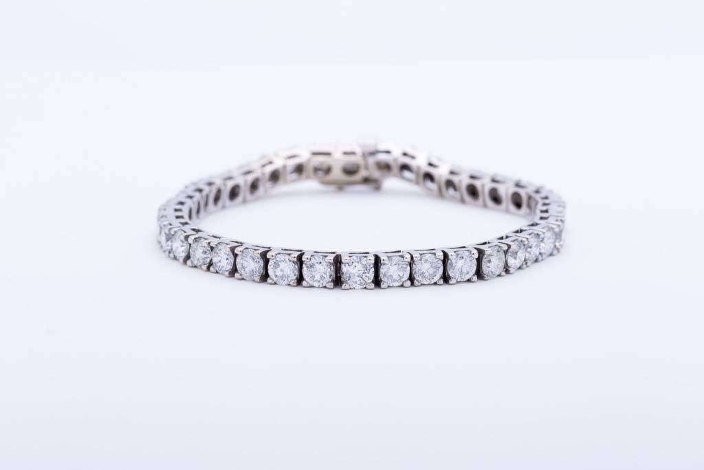 Diamond Tennis Bracelet White Gold 14k