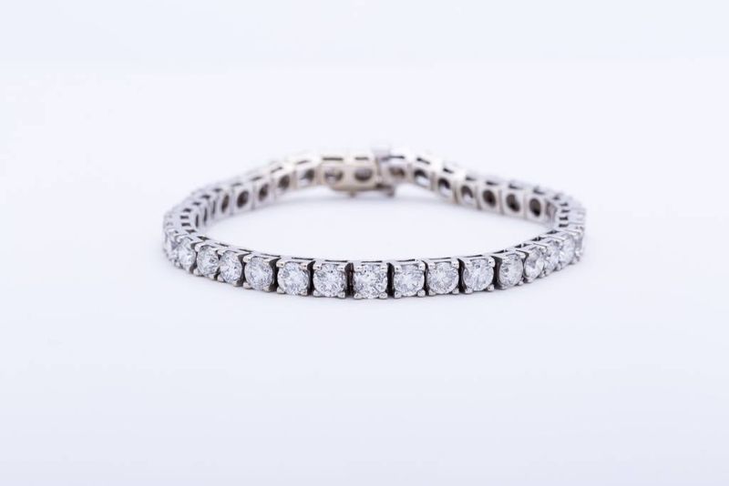 Diamond Tennis Bracelet White Gold 14k