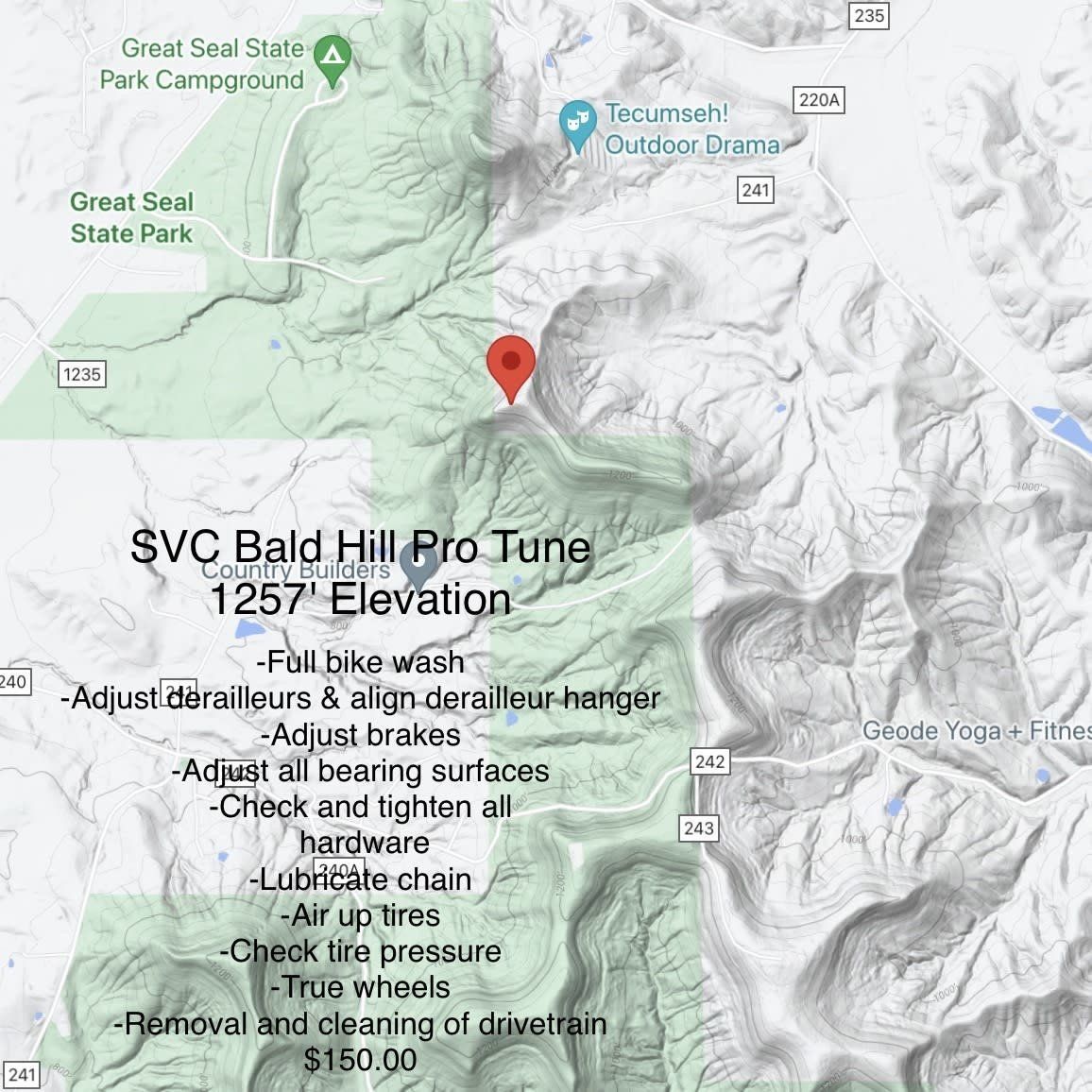 SVC Bald Hill Pro Tune 1257' Elevation