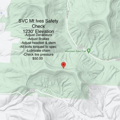 SVC Mount Ives Safety Check 1230' Elevation