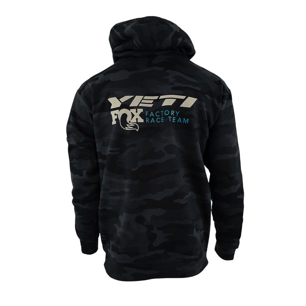 RACE TEAM PULLOVER HOODIE BLACK CAMO LG