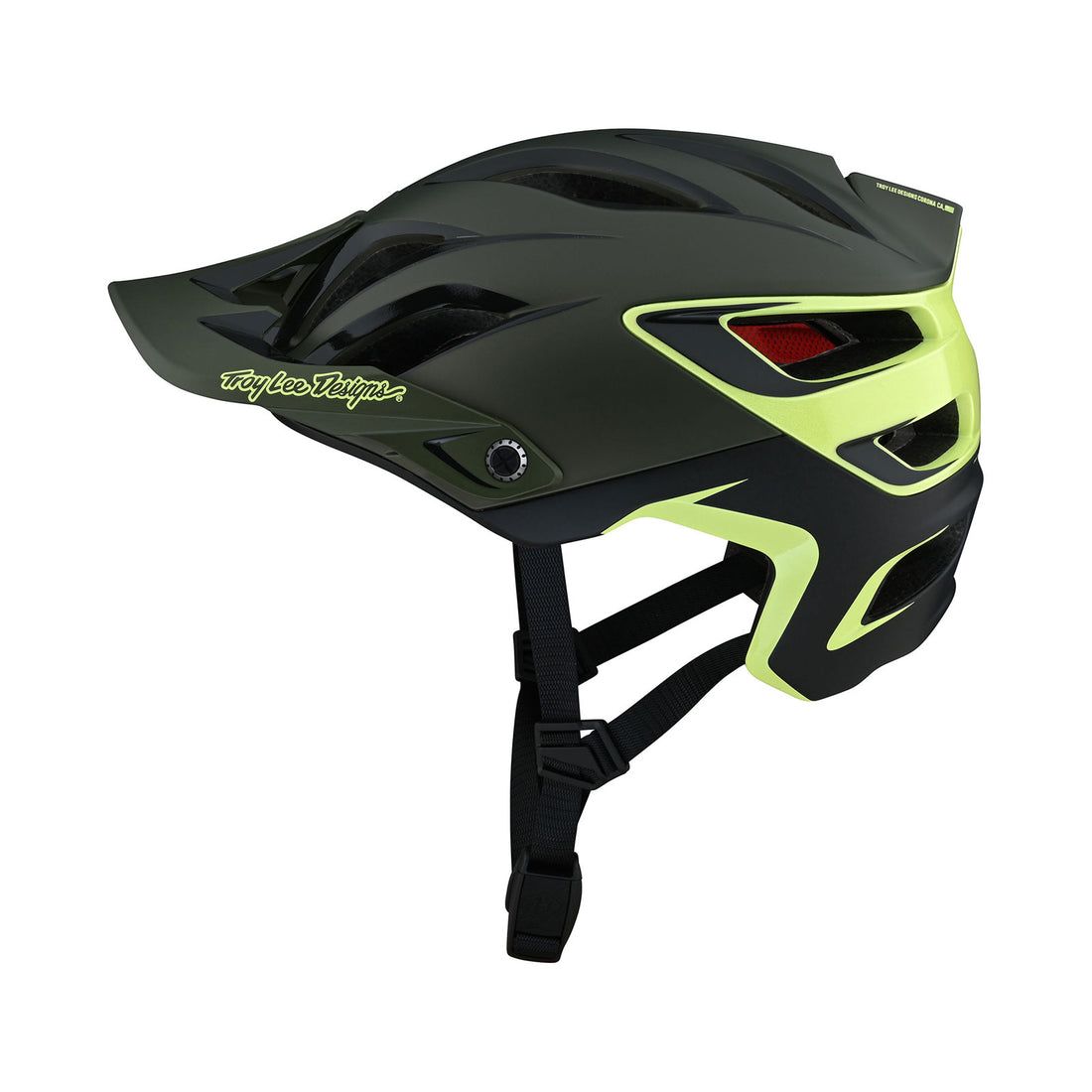 TLD A3 MIPS HELMET; UNO GLASS GREEN MD/LG