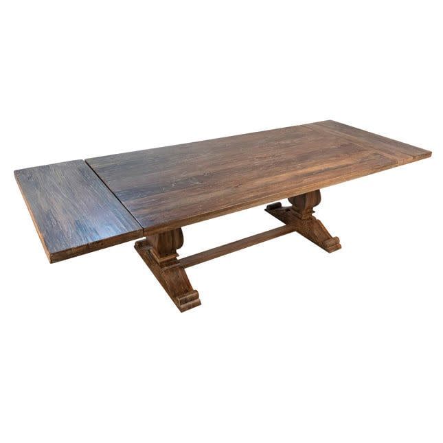 Madison Dining Table-84x42x31+2-18&quot; Exts=120&quot;