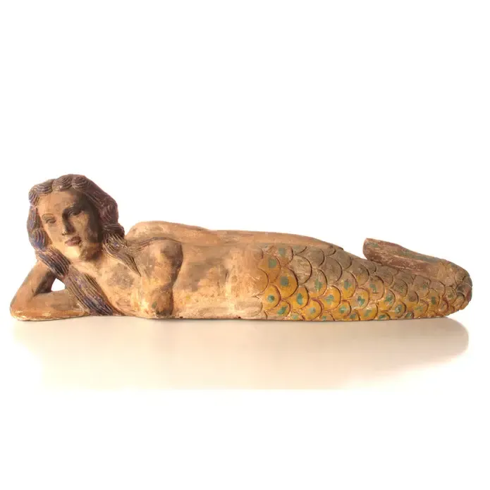 Sea Maiden Lying On Side-Approx 48x10x14