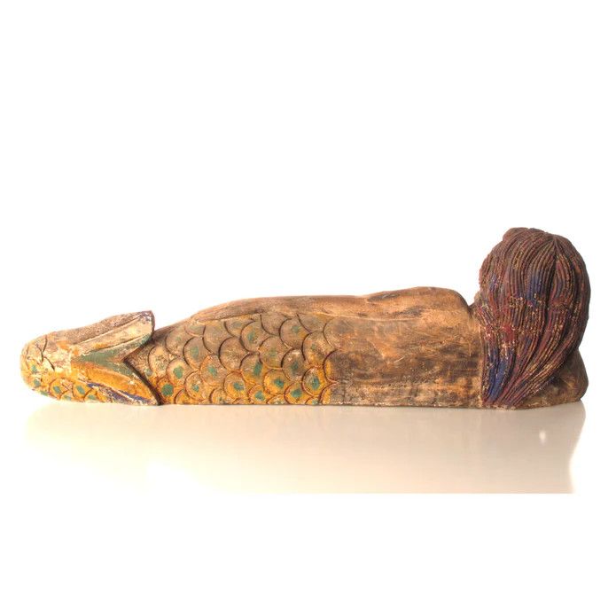 Sea Maiden Lying On Side-Approx 48x10x14