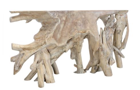 Teak Root Console-WW-60x20x32