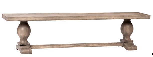 Baxley Bench-Light Finish-74x16x18