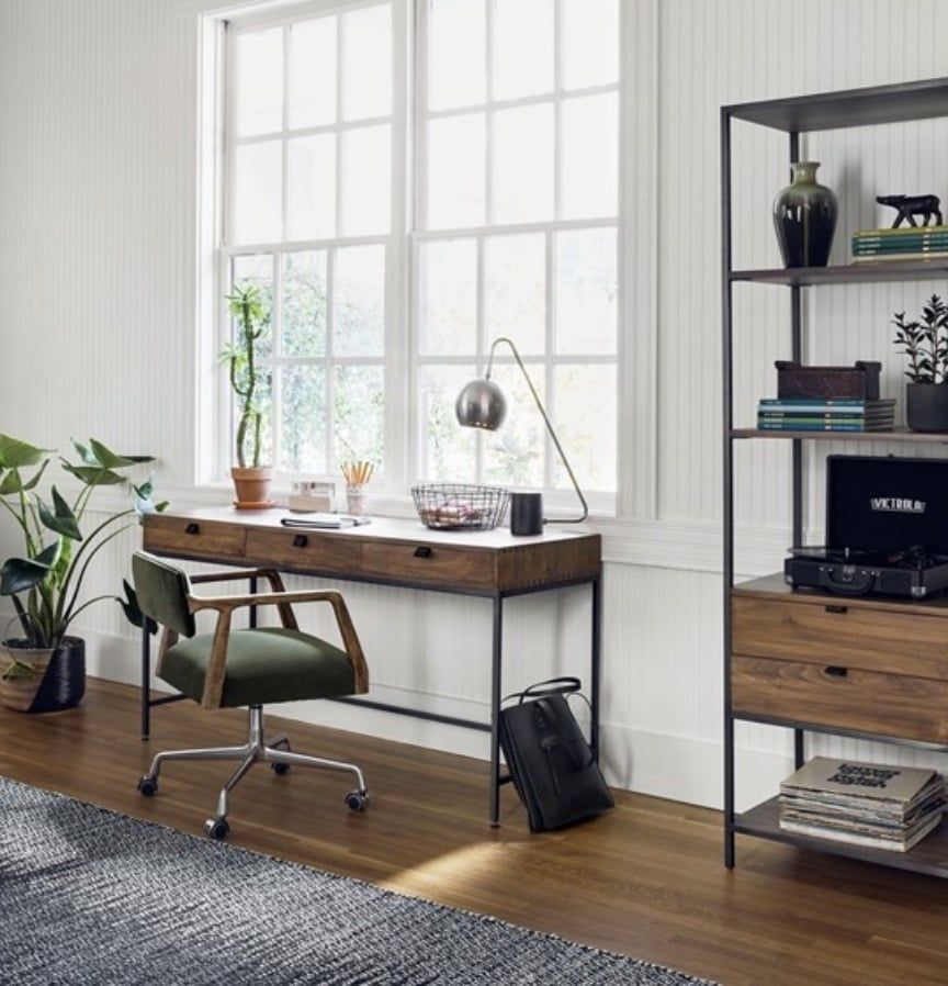 Trey Modular Writing Desk-Auburn Poplar-59.75x22x31