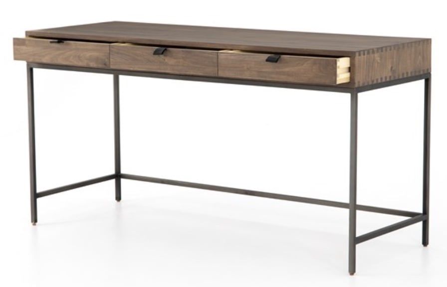Trey Modular Writing Desk-Auburn Poplar-59.75x22x31