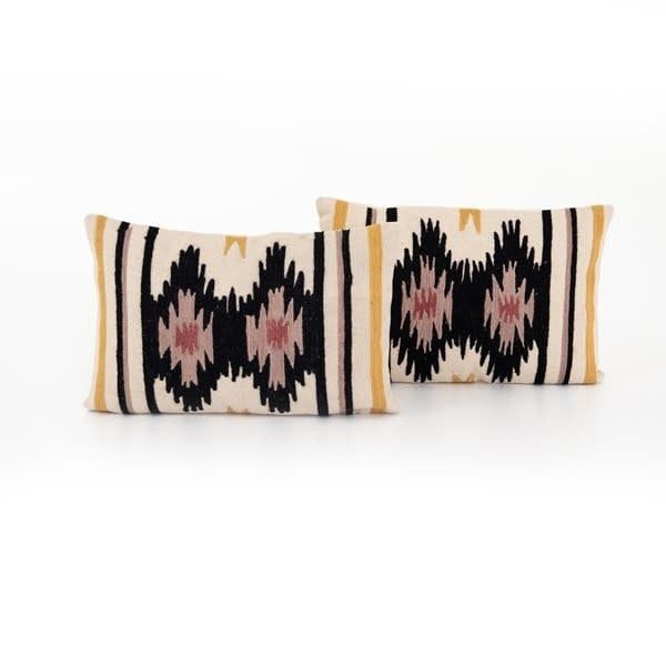 Black &amp; Yellow Pillow,  24&quot; x 16&quot;