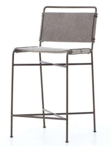 Wharton Counter Stool-Stone Wash Grey-20.5x24.25x40