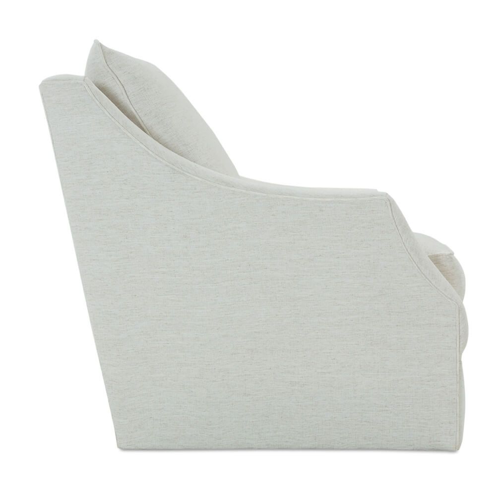 Quick Ship! Kara Swivel Chair in Nomad Snow -33x39x38 KidProof