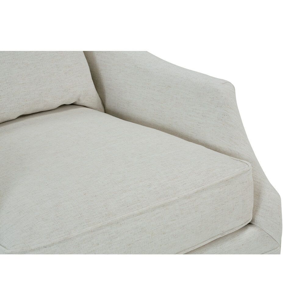 Quick Ship! Kara Swivel Chair in Nomad Snow -33x39x38 KidProof