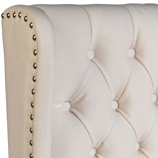 Tufted Dining Chair-White Sand-23x29x43