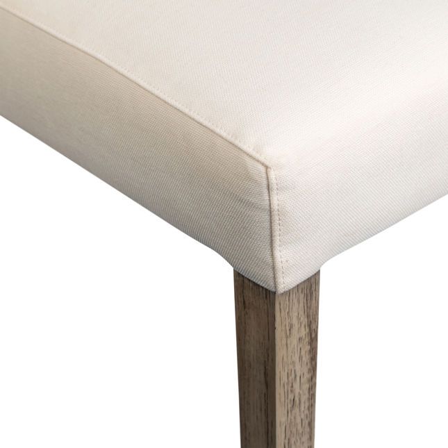 Tufted Dining Chair-White Sand-23x29x43