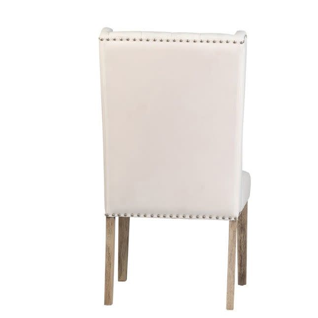 Tufted Dining Chair-White Sand-23x29x43