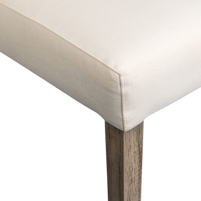 Tufted Dining Chair-White Sand-23x29x43