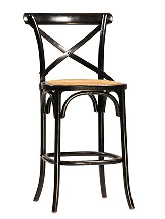 X-Back Counter Stool-Black-20x20x38