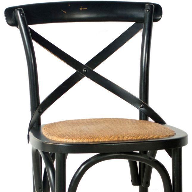 X-Back Counter Stool-Black-20x20x38