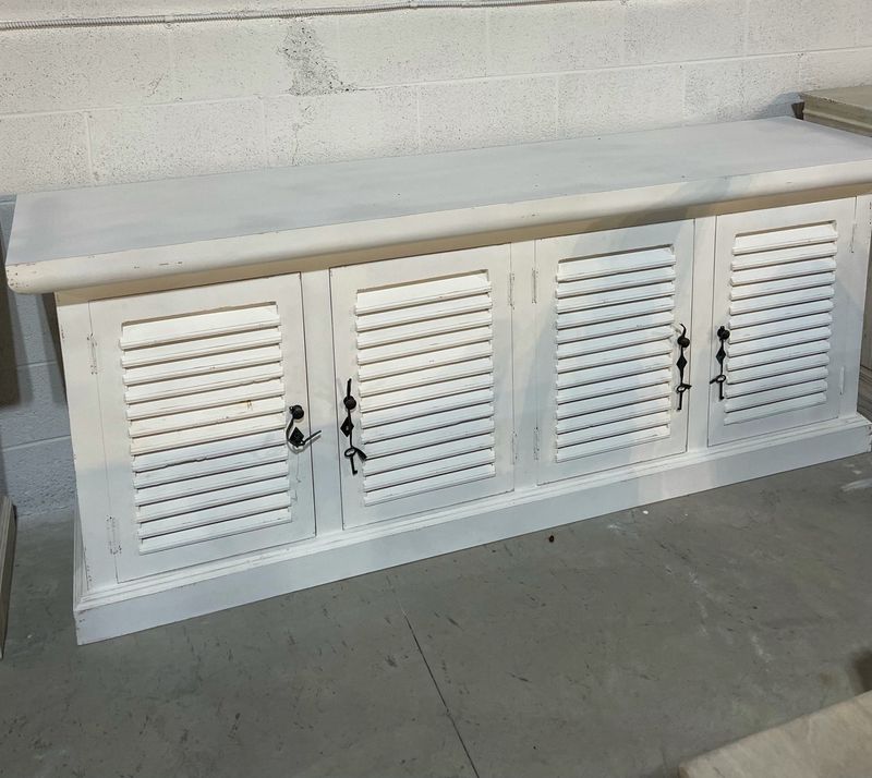 Maxwell Buffet-Antique White-83x20x33 Solid