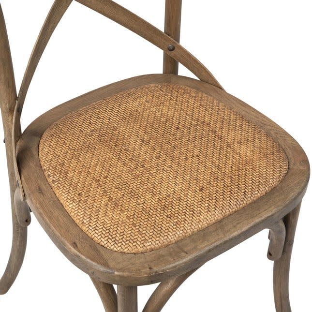X-Back Dining Chair-Natural-20x21x35