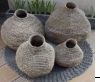 Palm Leaf Vase Small-Natural