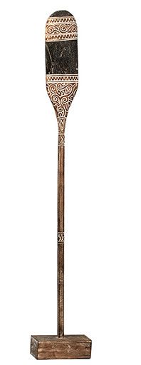 Decorative Primitive Timor Paddle 44&quot;H