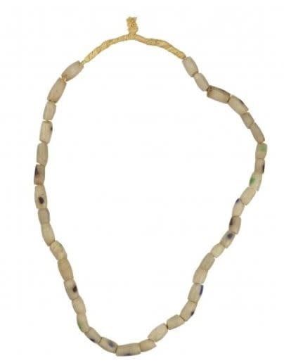 Sandcast Beads Blue/Beige
