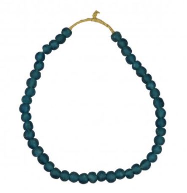 Recycled Glass Beads-Blue-Sm