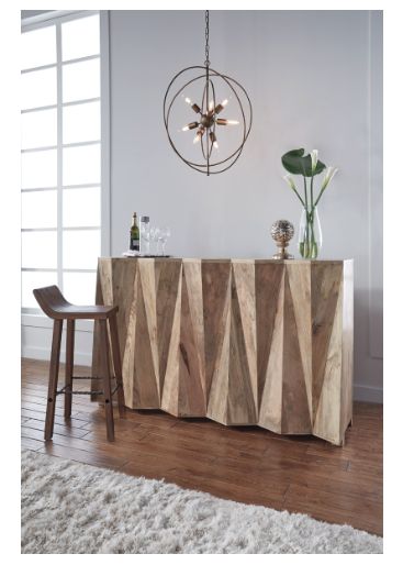 Spectrum Bar Cabinet-Natural-68x20x42