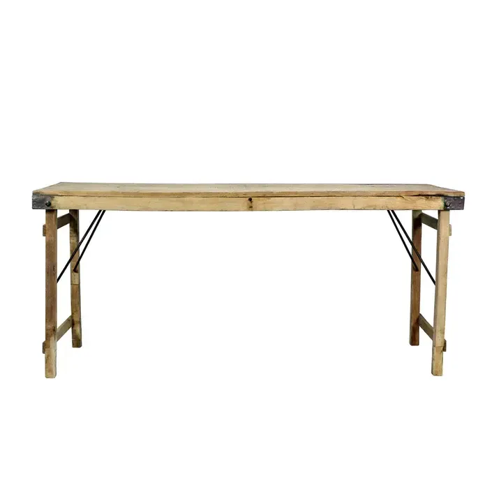 Wood Wedding Table Large Bleached-69x22x30