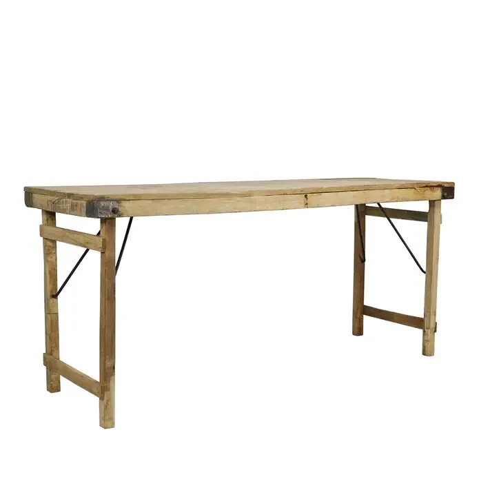 Wood Wedding Table Large Bleached-69x22x30