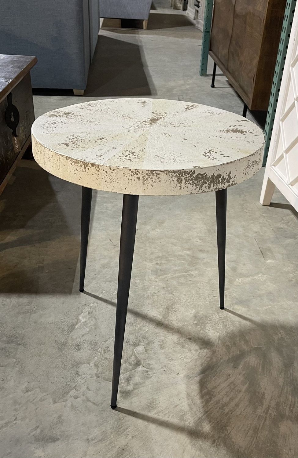 Kaari Side Table-White Wash-22x22x22  Clearance! No extra Discounts Allowed