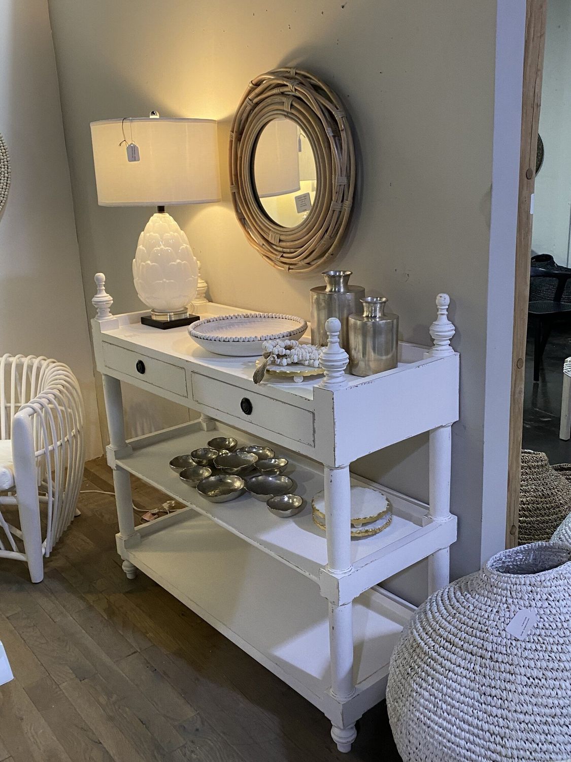 Barkley Server-Antique White-48x16x38