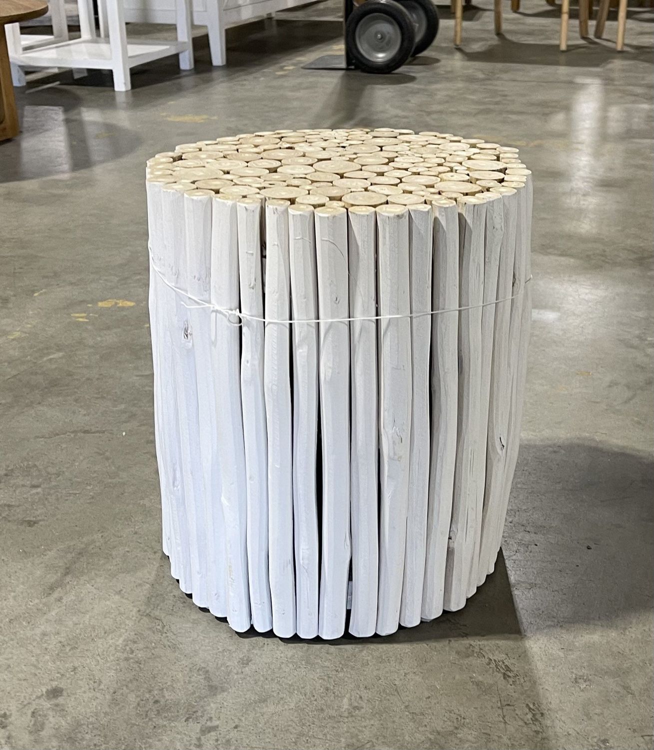 Teak Branch Side Table-14x14x16