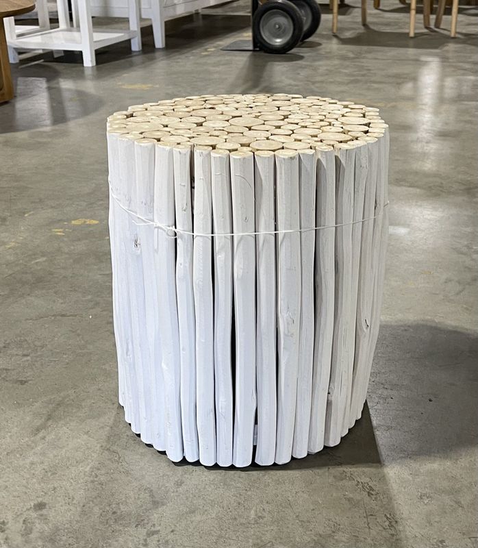 Teak Branch Side Table-14x14x16