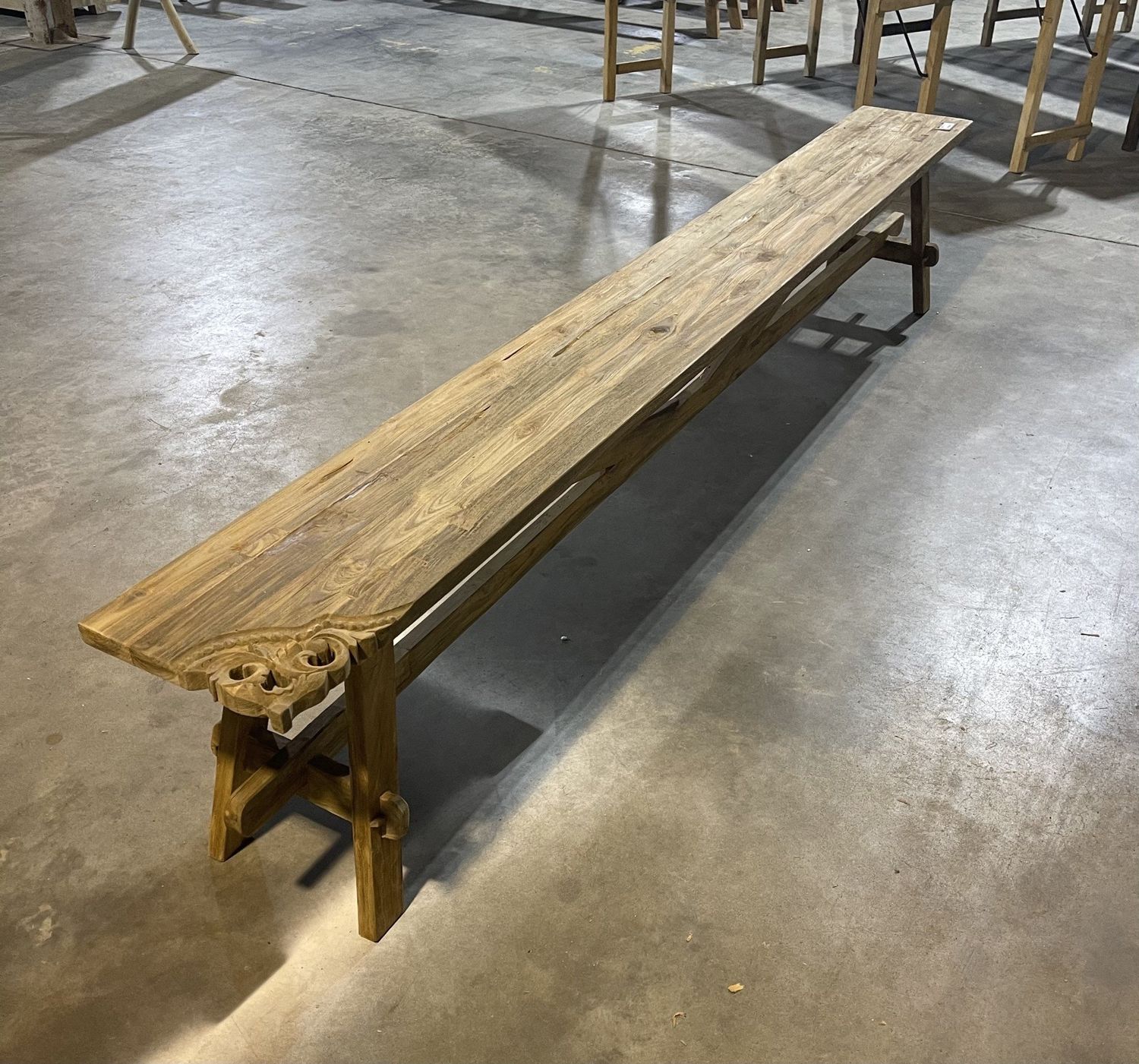 Florita Carved Bench-105x12x19