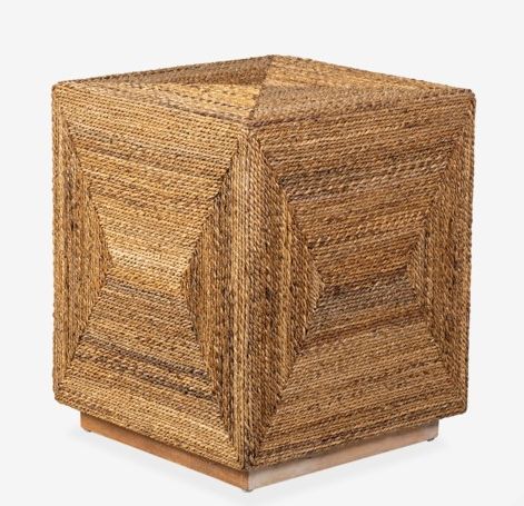 Soren Braided Seagrass Cube 20x20x24