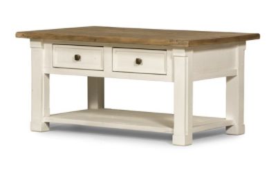 White Coffee Table-40.25x25.5x19.75
