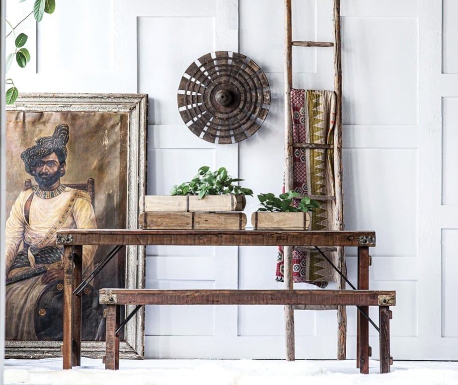 Wood Wedding Bench-60x13x18