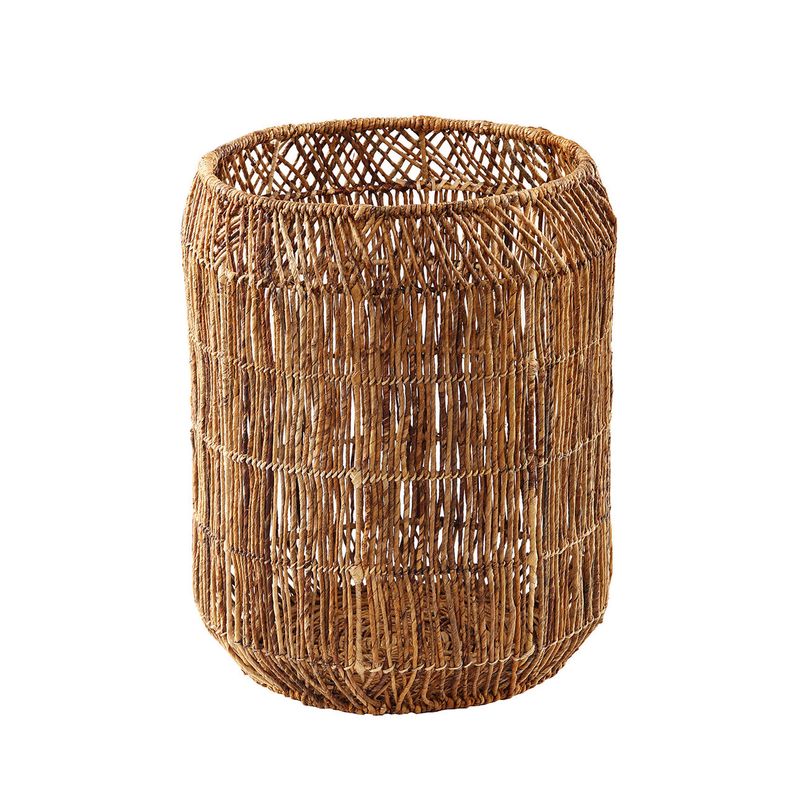 Basket-Abacca W/ Iron Frame-18x18x21