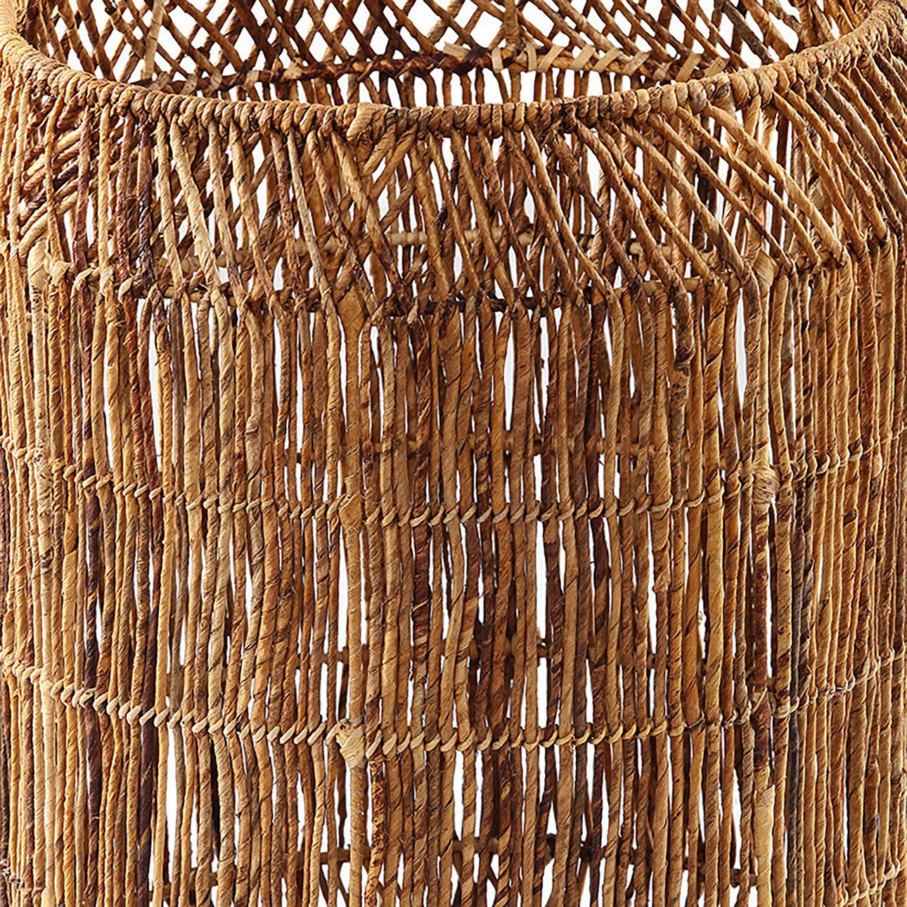 Basket-Abacca W/ Iron Frame-18x18x21
